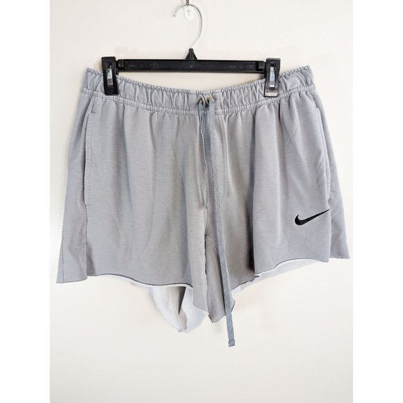 Nike Pants - Nike Dri Fit Cut Off Gray Logo Shorts XL Womens